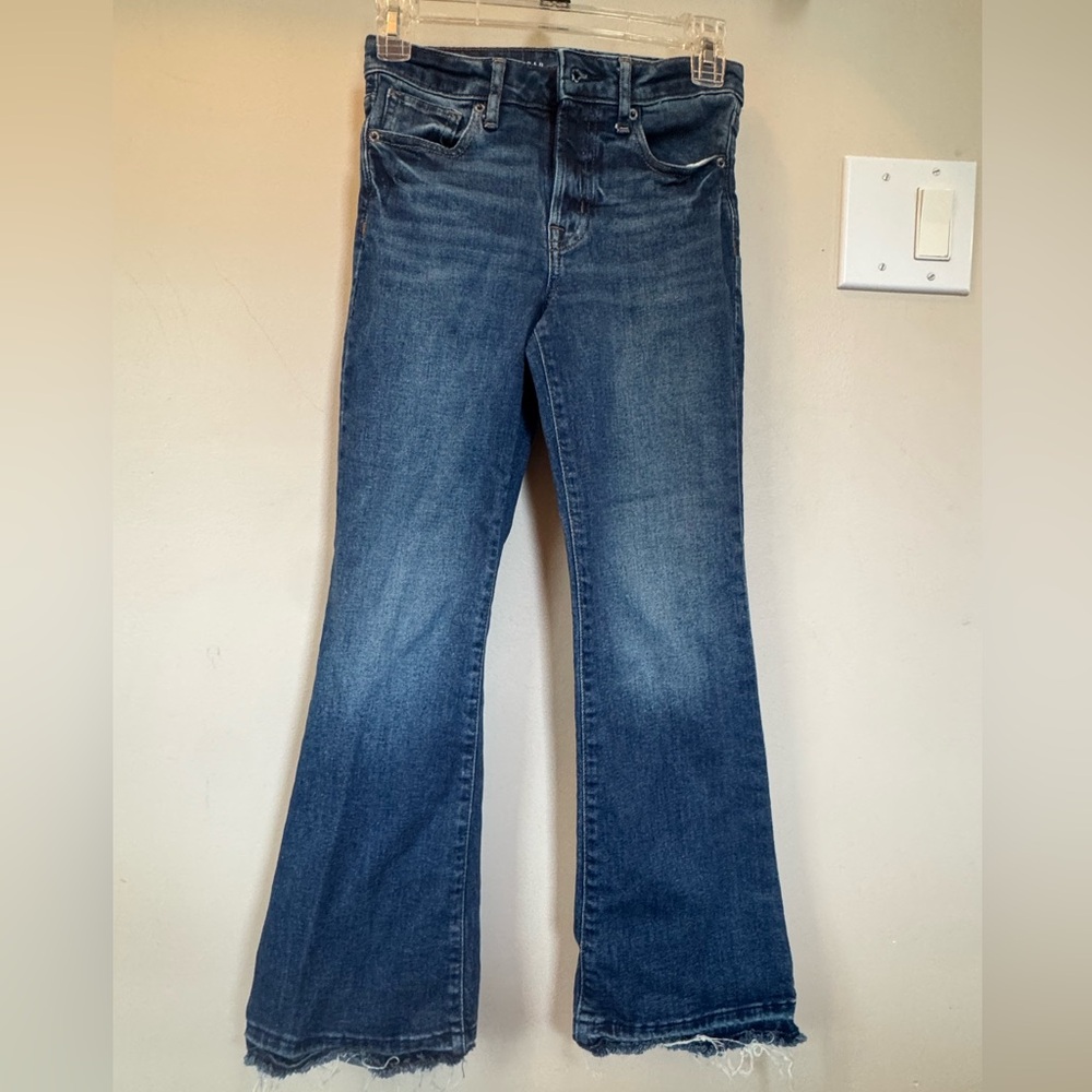 Girls Gap high rise flare jeans size 10 with adjustable waist only worn 1x